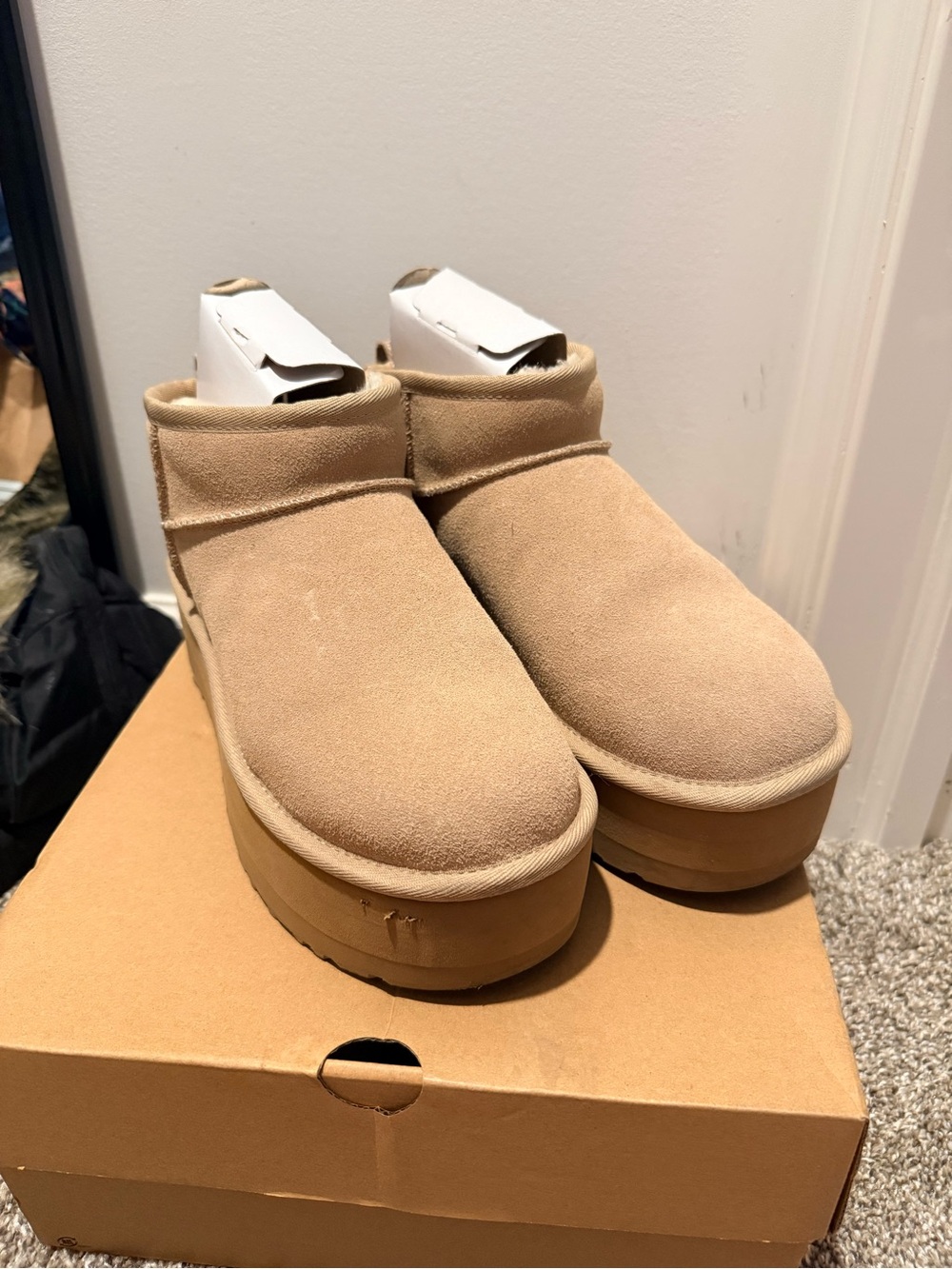 Light Tan Platform Uggs